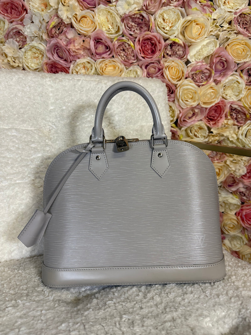 Louis Vuitton Alma PM Epi Leather Light Grey