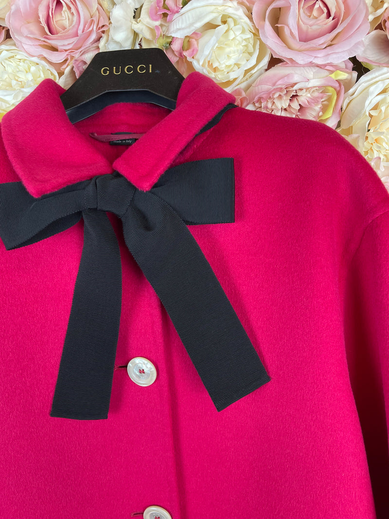 Gucci Coat Berry Red Sz. 36 DE
