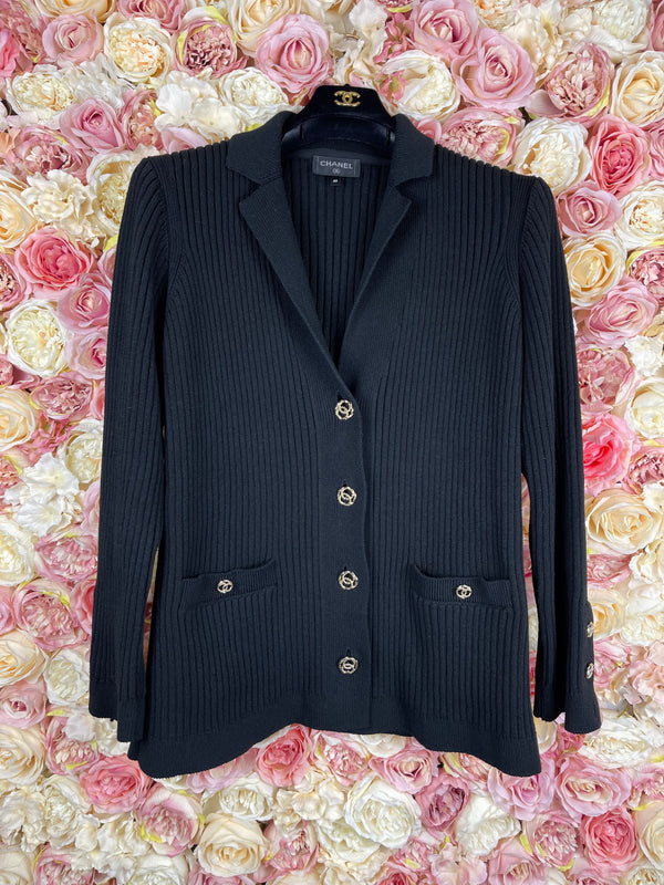 Chanel Classic Cardigan Black Sz. 38 DE