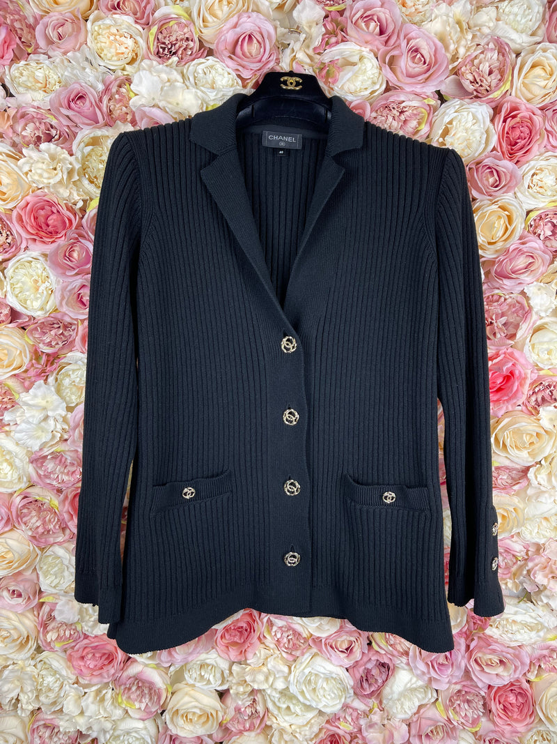 Chanel Classic Cardigan Black Sz. 38 DE