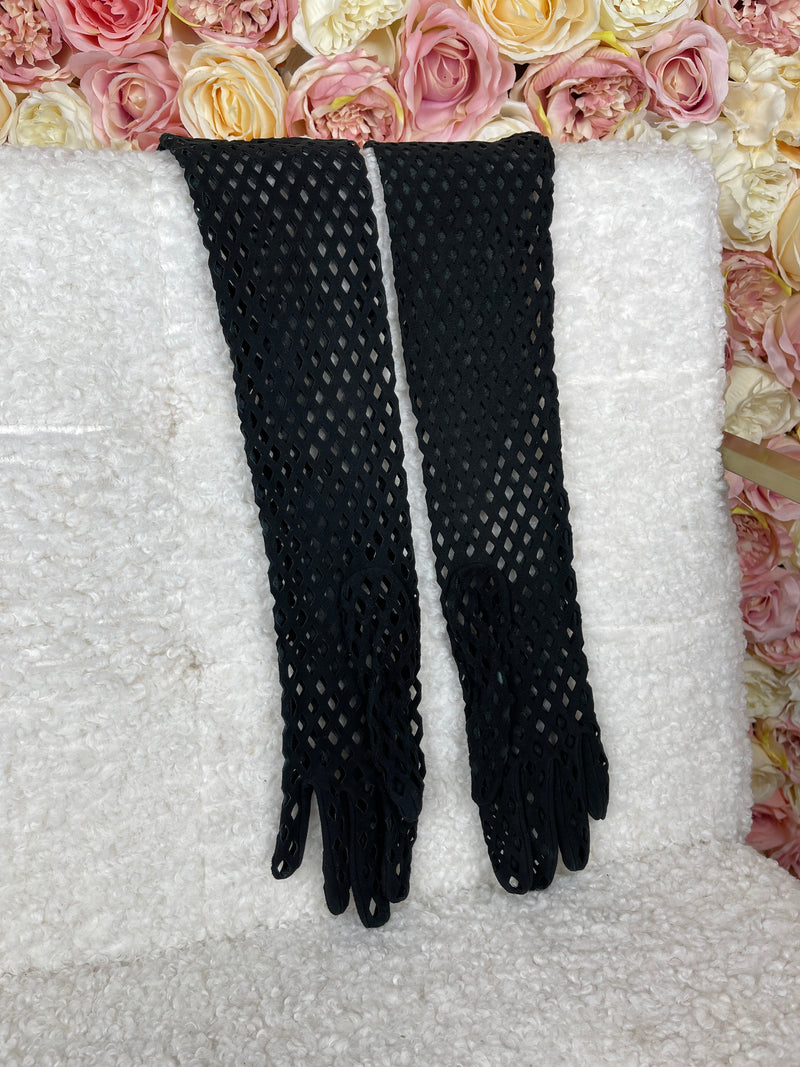 Alaïa Velour Leather Gloves Sz. 7
