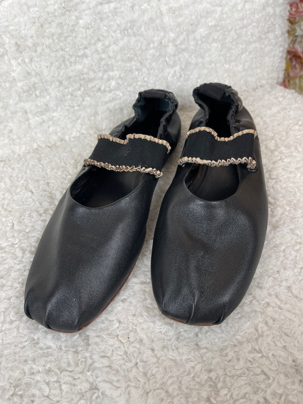 Ulla Johnson Ballet Flats Black Sz. 38 EU