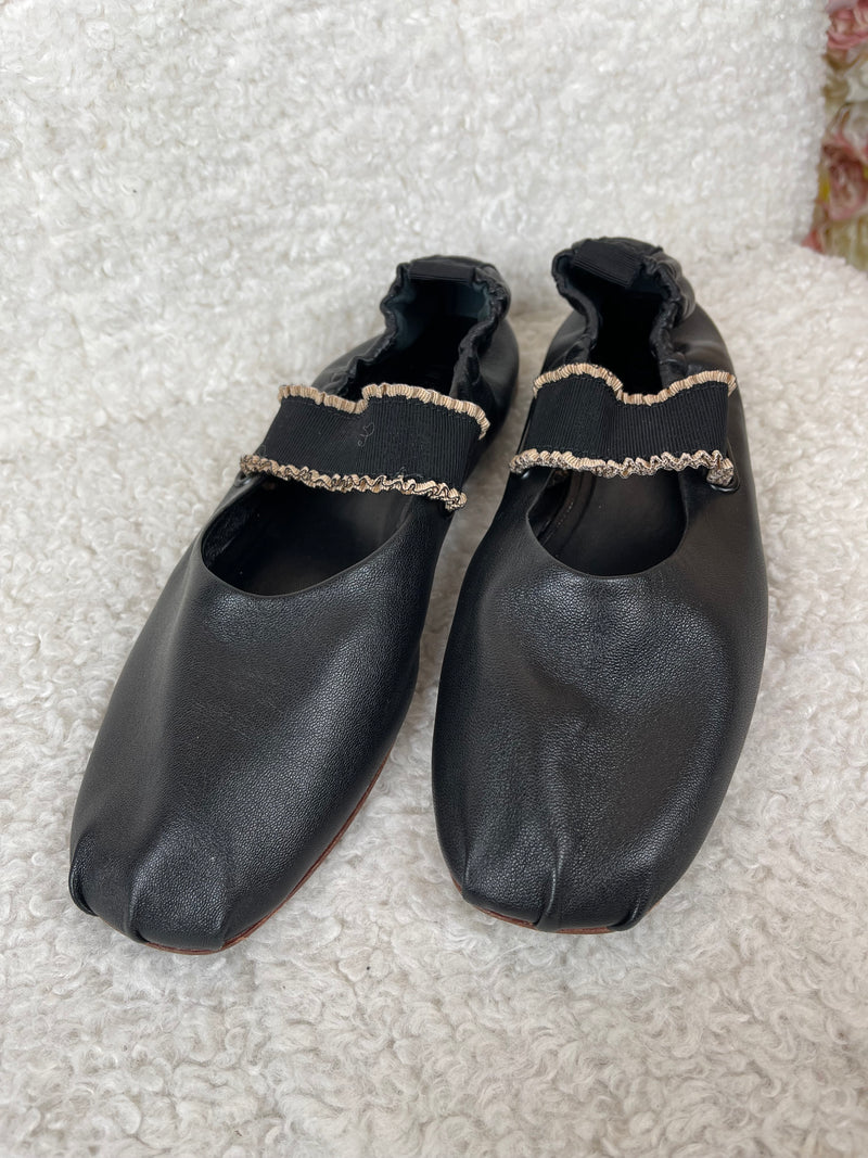 Ulla Johnson Ballet Flats Black Sz. 38 EU