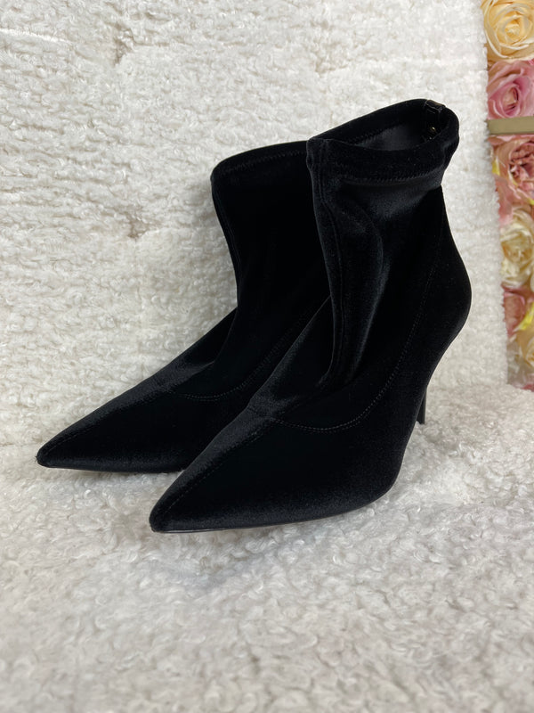 Giuseppe Zanotti Velvet Ankle Boots Black Sz. 38 EU