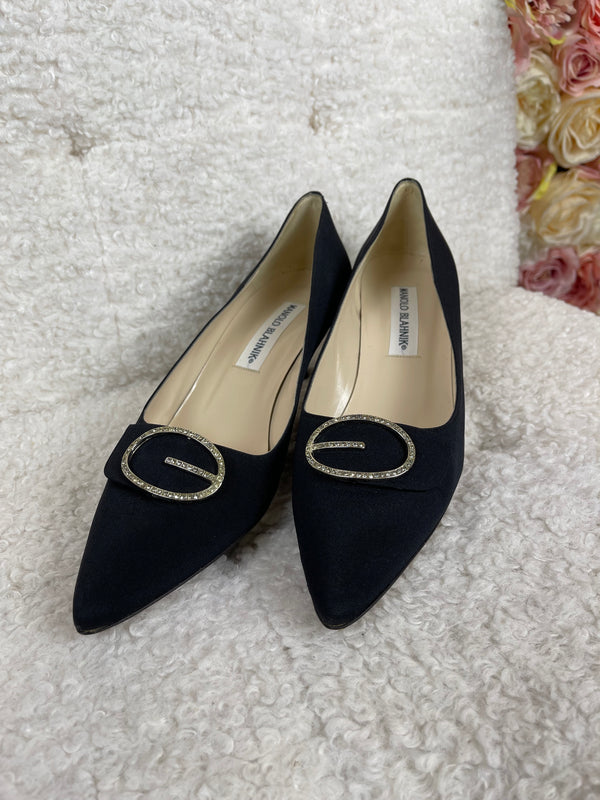 Manolo Blahnik Heels Black Sz. 38 EU
