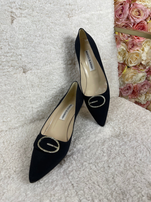 Manolo Blahnik Heels Black Sz. 38 EU