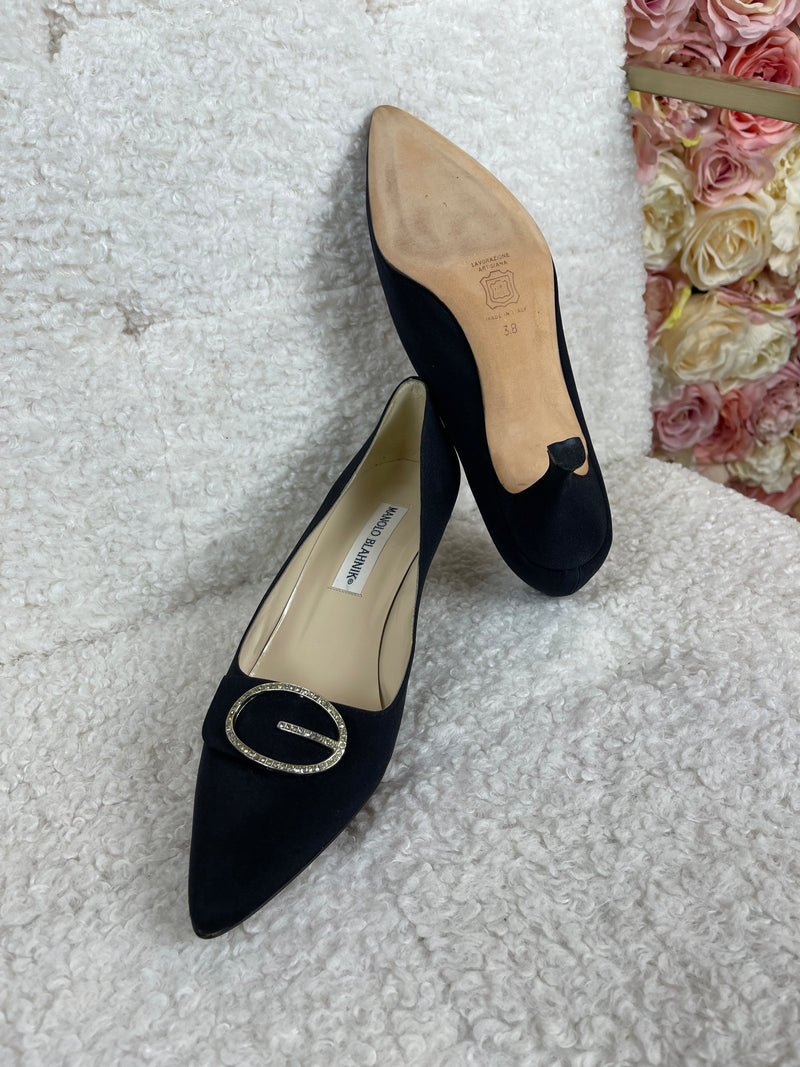 Manolo Blahnik Heels Black Sz. 38 EU