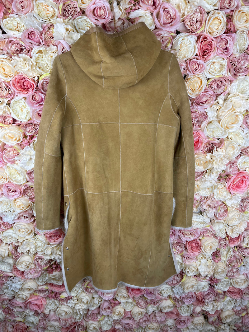 Leonardo since 1974 Lambskin Coat Beige Sz. 36 DE