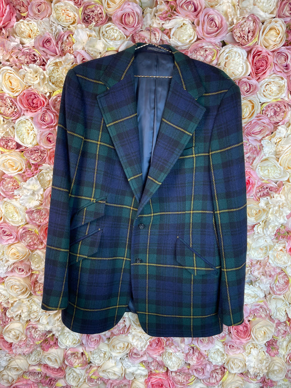 Polo Ralph Lauren Check Blazer Green Multi Sz. L