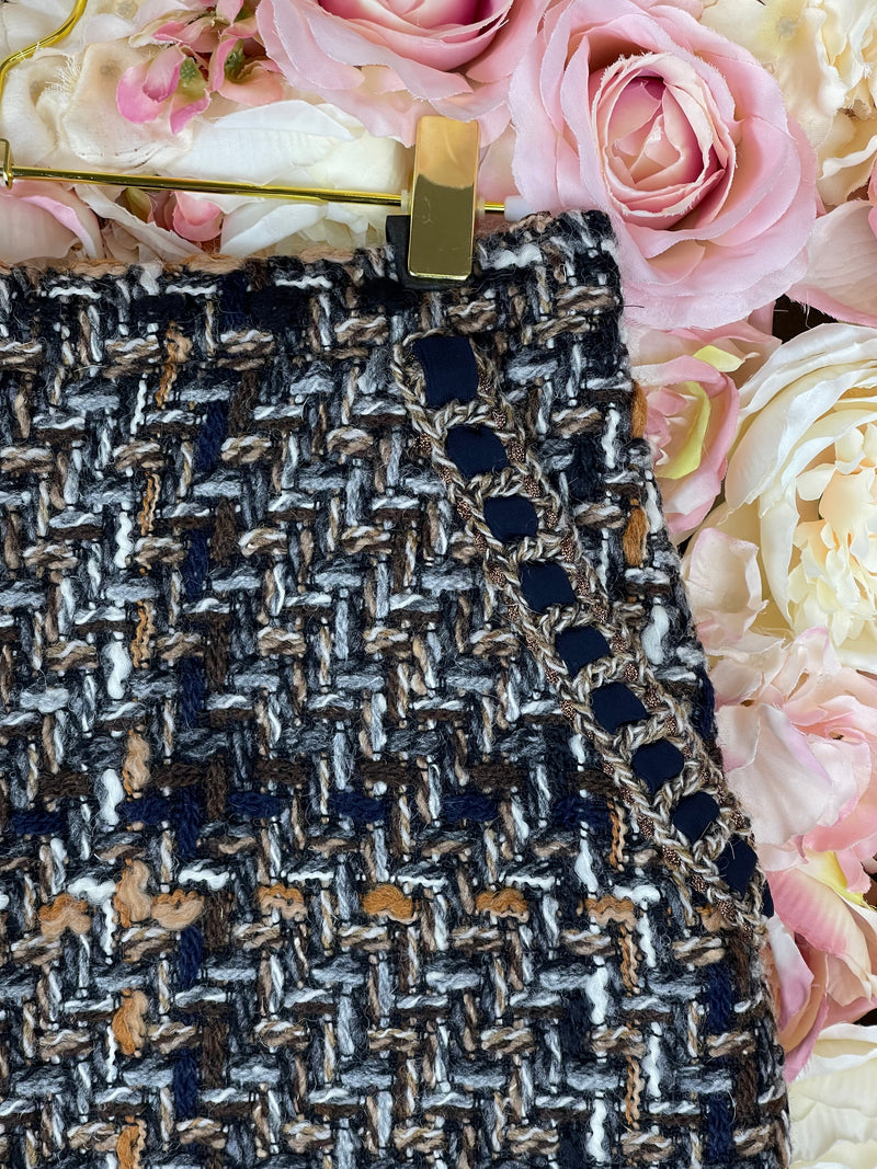 Chanel 16A Tweed Skirt Brown Multi Sz. 34 DE