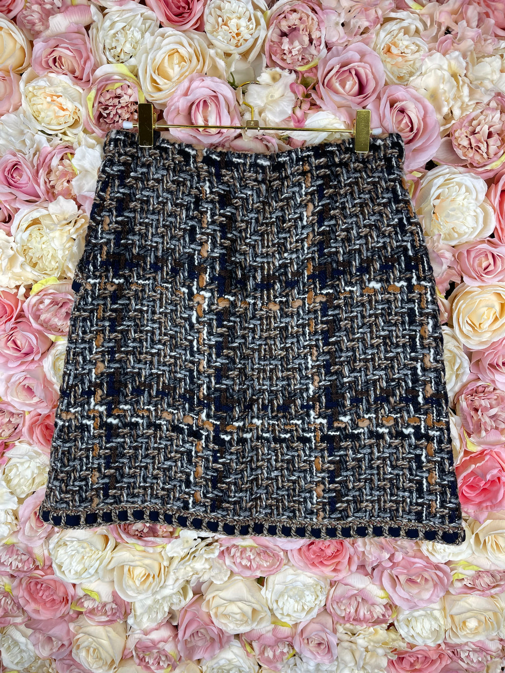Chanel 16A Tweed Skirt Brown Multi Sz. 34 DE