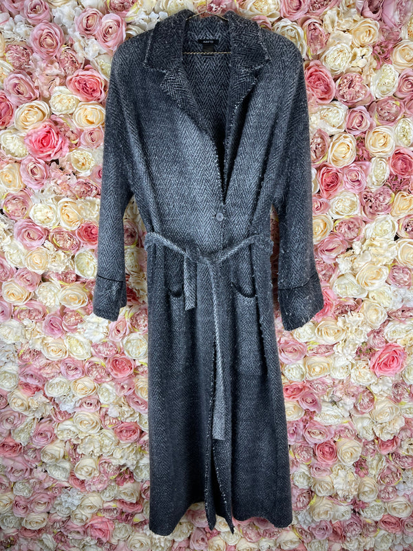 Avant Toi Wool Cashmere Coat Grey Sz. L