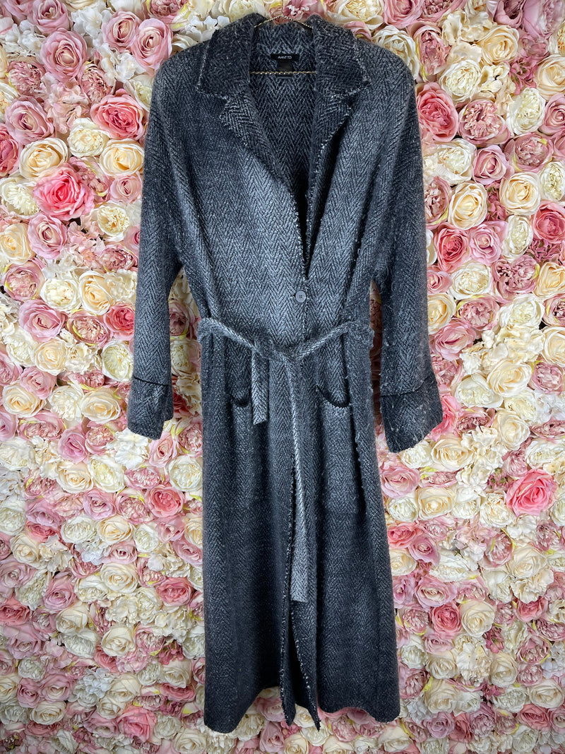 Avant Toi Wool Cashmere Coat Grey Sz. L