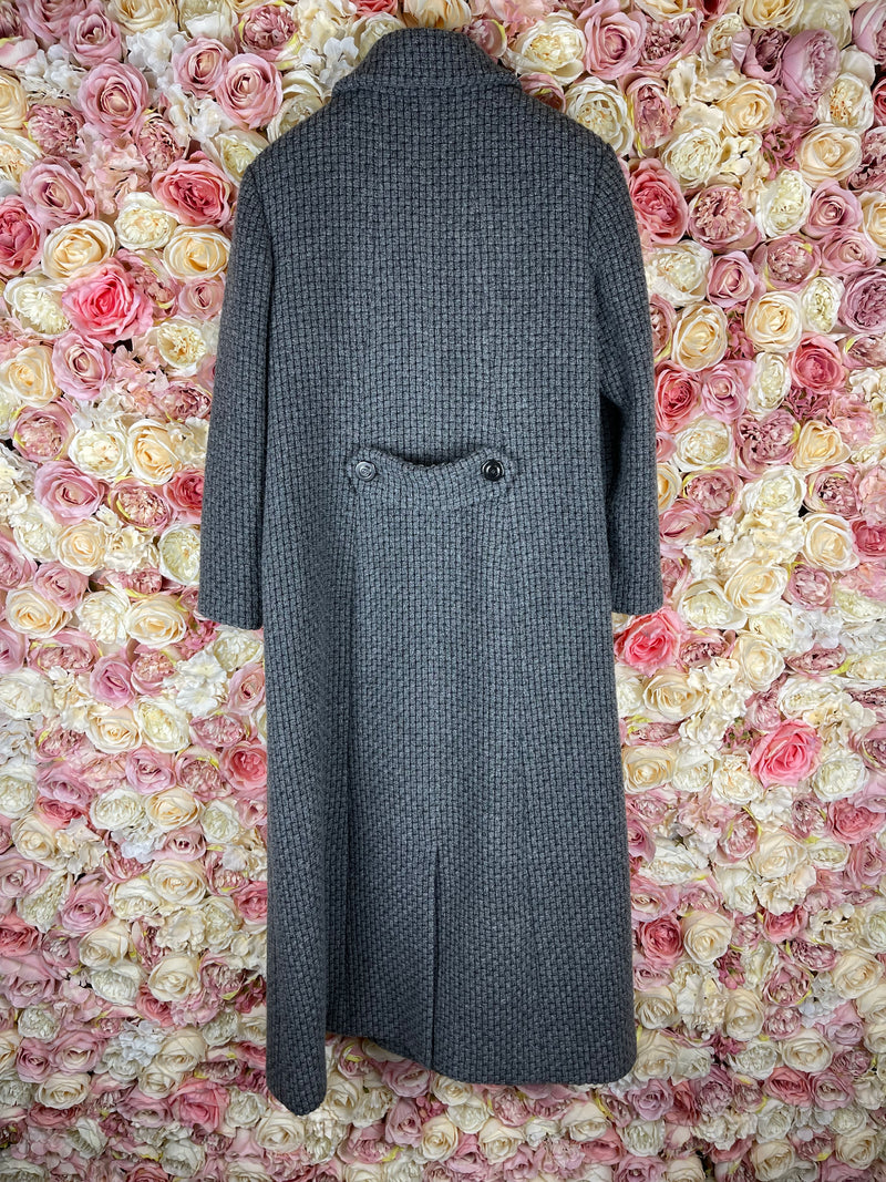 Chanel Wool Coat Grey Sz. 42 DE