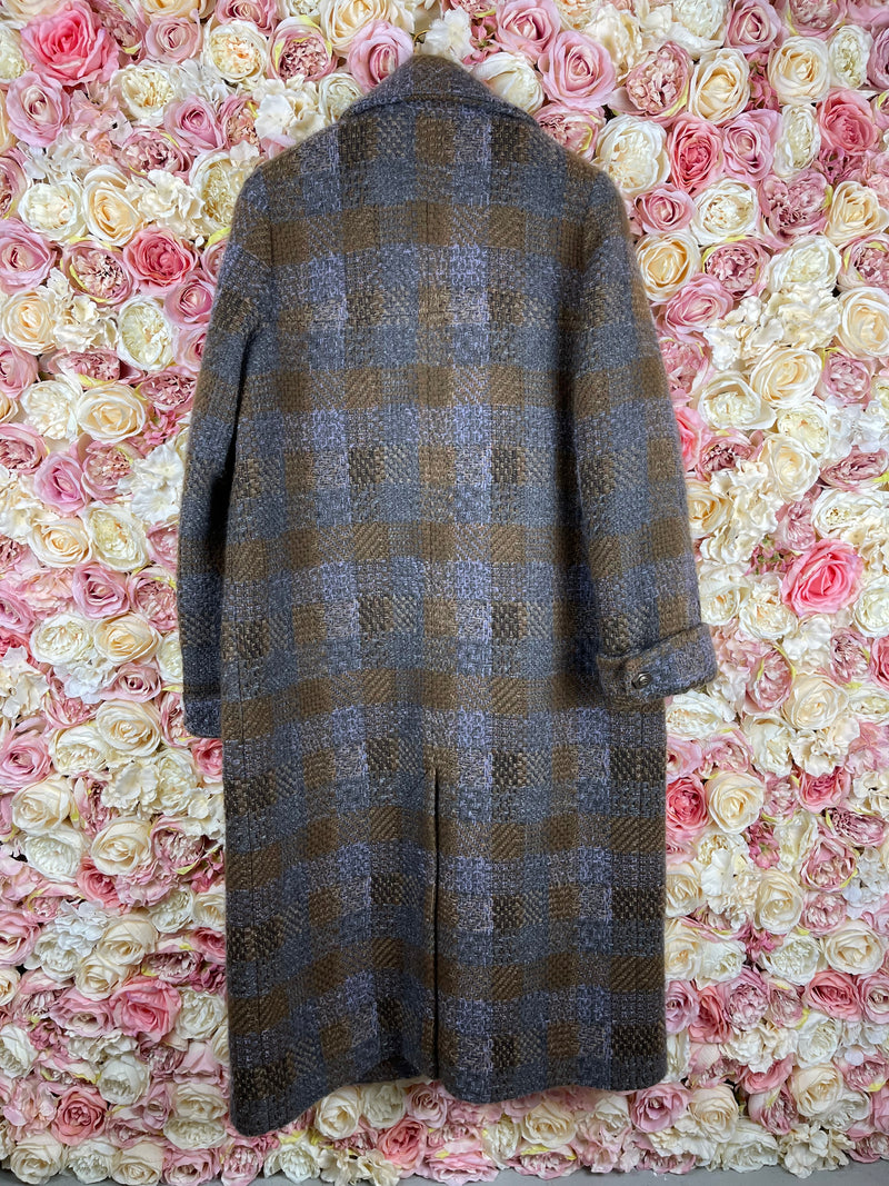 Chanel 18P Wool Coat Brown Multi Sz. 42 DE