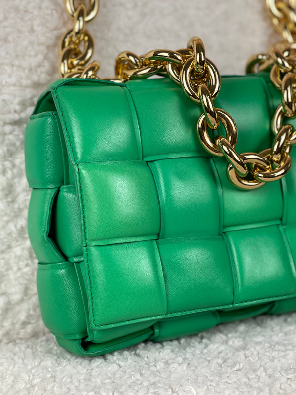 Bottega Veneta Chain Cassette Bag Green