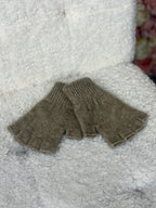 No Name Possum Fingerless Gloves Taupe