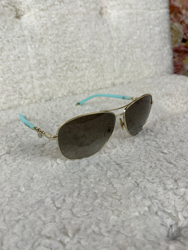 Tiffany & Co. Sunglasses Silver Light Blue