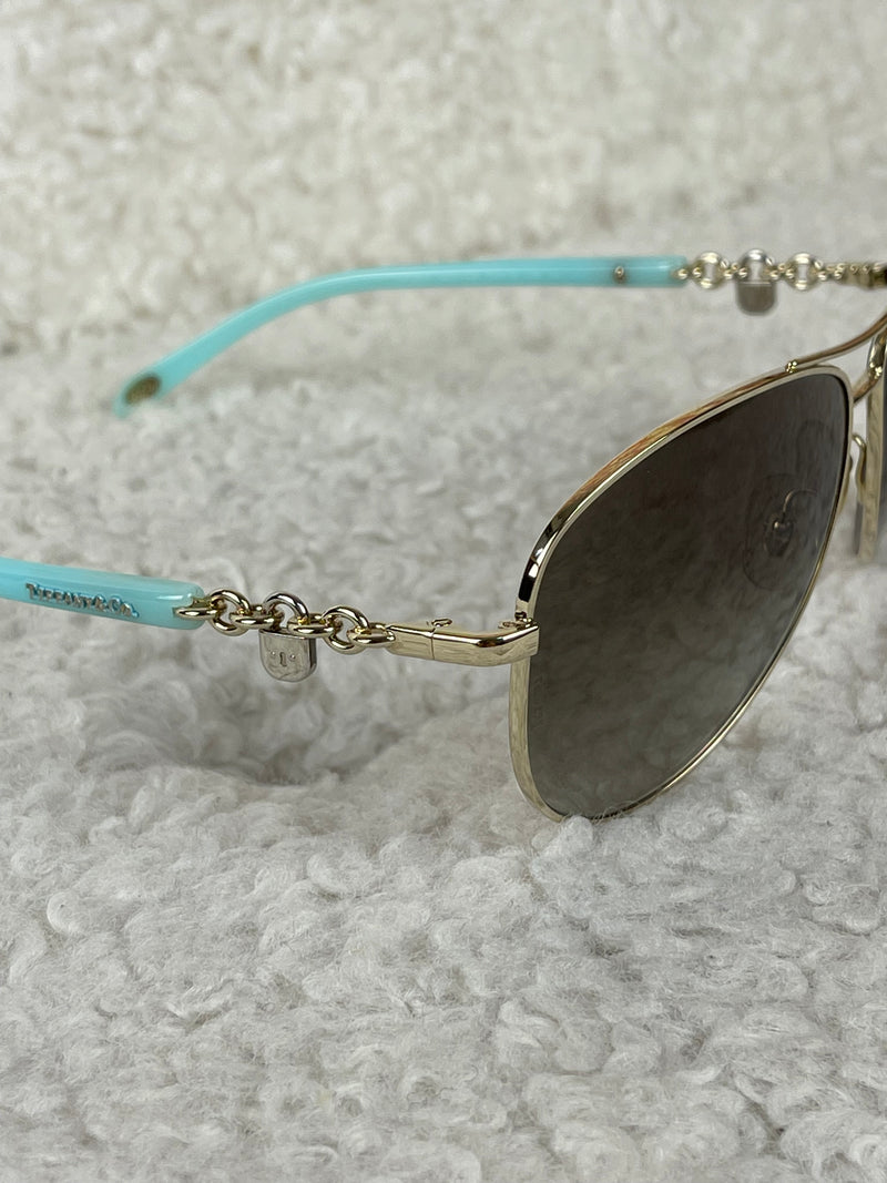 Tiffany & Co. Sunglasses Silver Light Blue