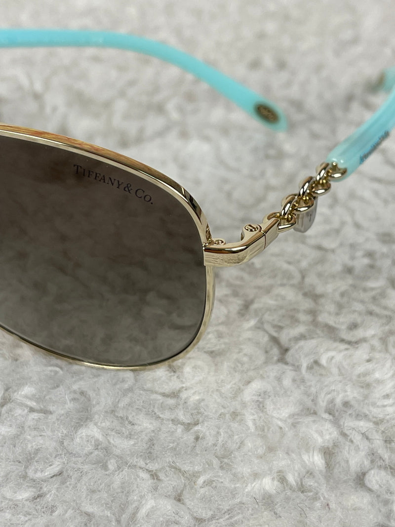 Tiffany & Co. Sunglasses Silver Light Blue