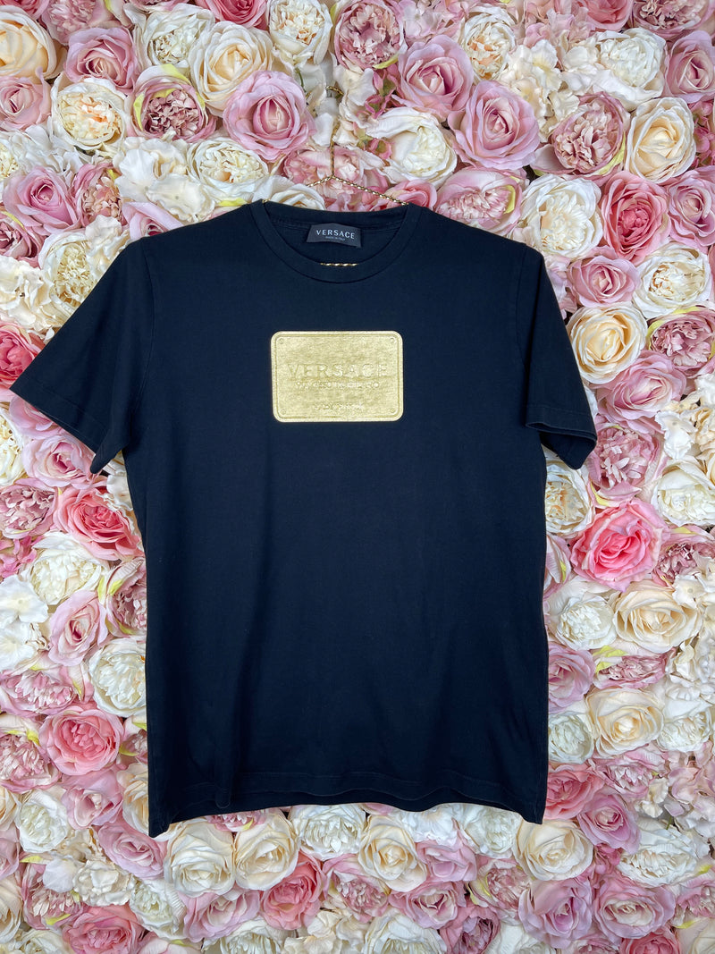 Versace TShirt Black Gold Sz. 14A (Kids) S