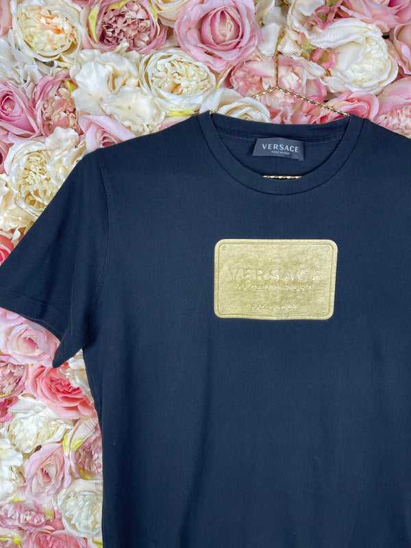 Versace TShirt Black Gold Sz. 14A (Kids) S