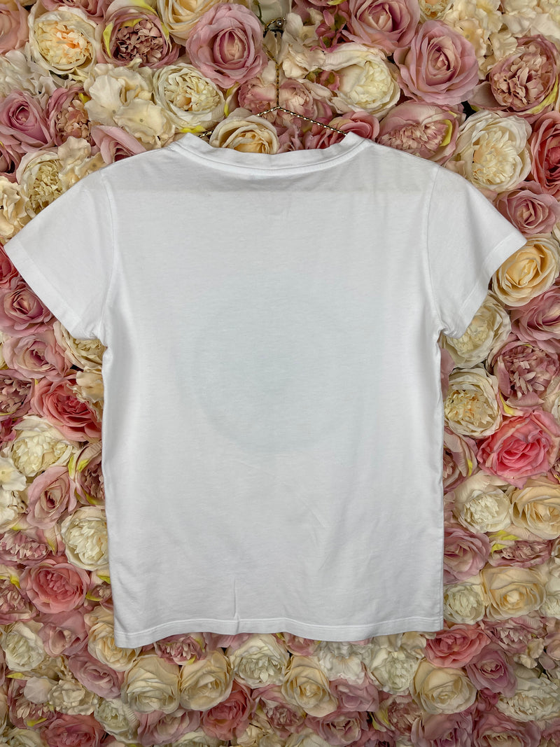 Balmain T-Shirt White Black Sz. 12A (Kids) XS