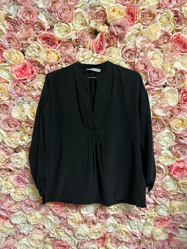 Vince Silk Blouse Black