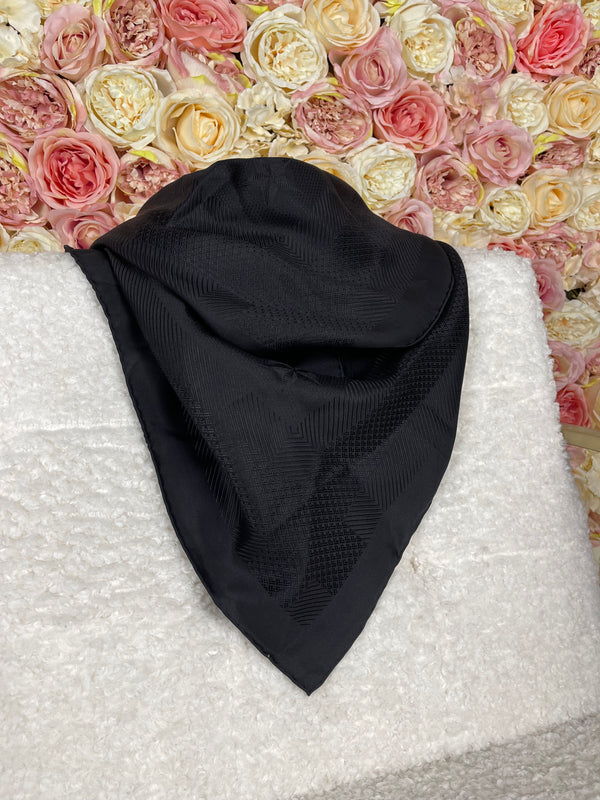 Hermès Silk Foulard 90 All Black