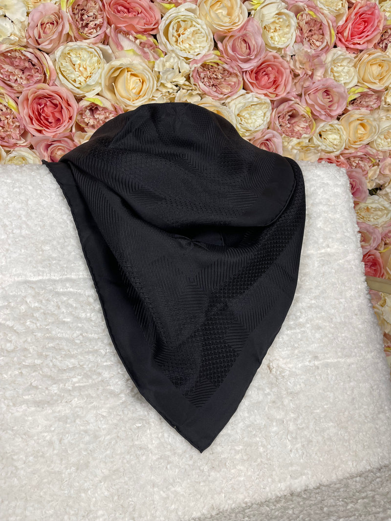Hermès Silk Foulard 90 All Black