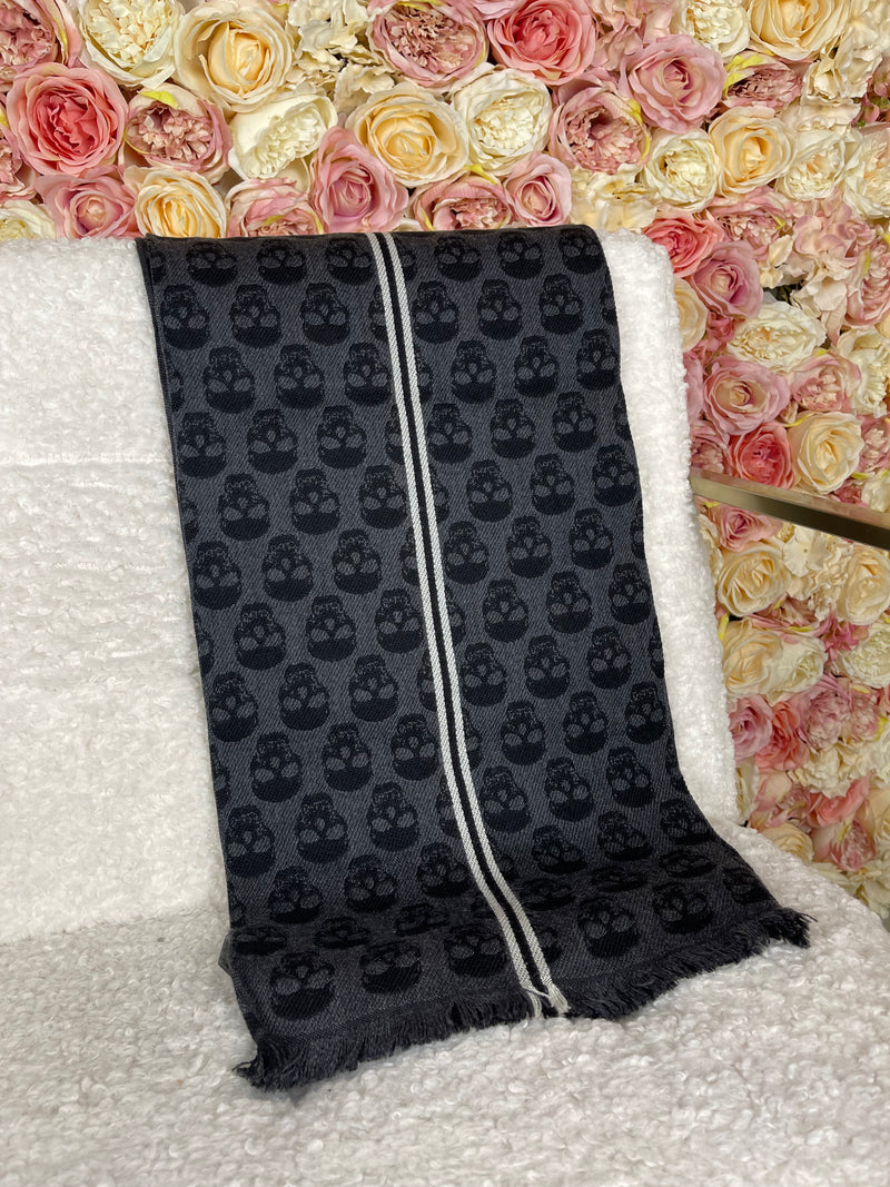John Richmond Scarf Black Grey