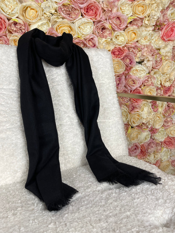 Fedeli Cashmere Scarf Black