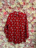 Etro Paisley Cotton Shirt Red