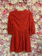 Valentino Lace Dress Red