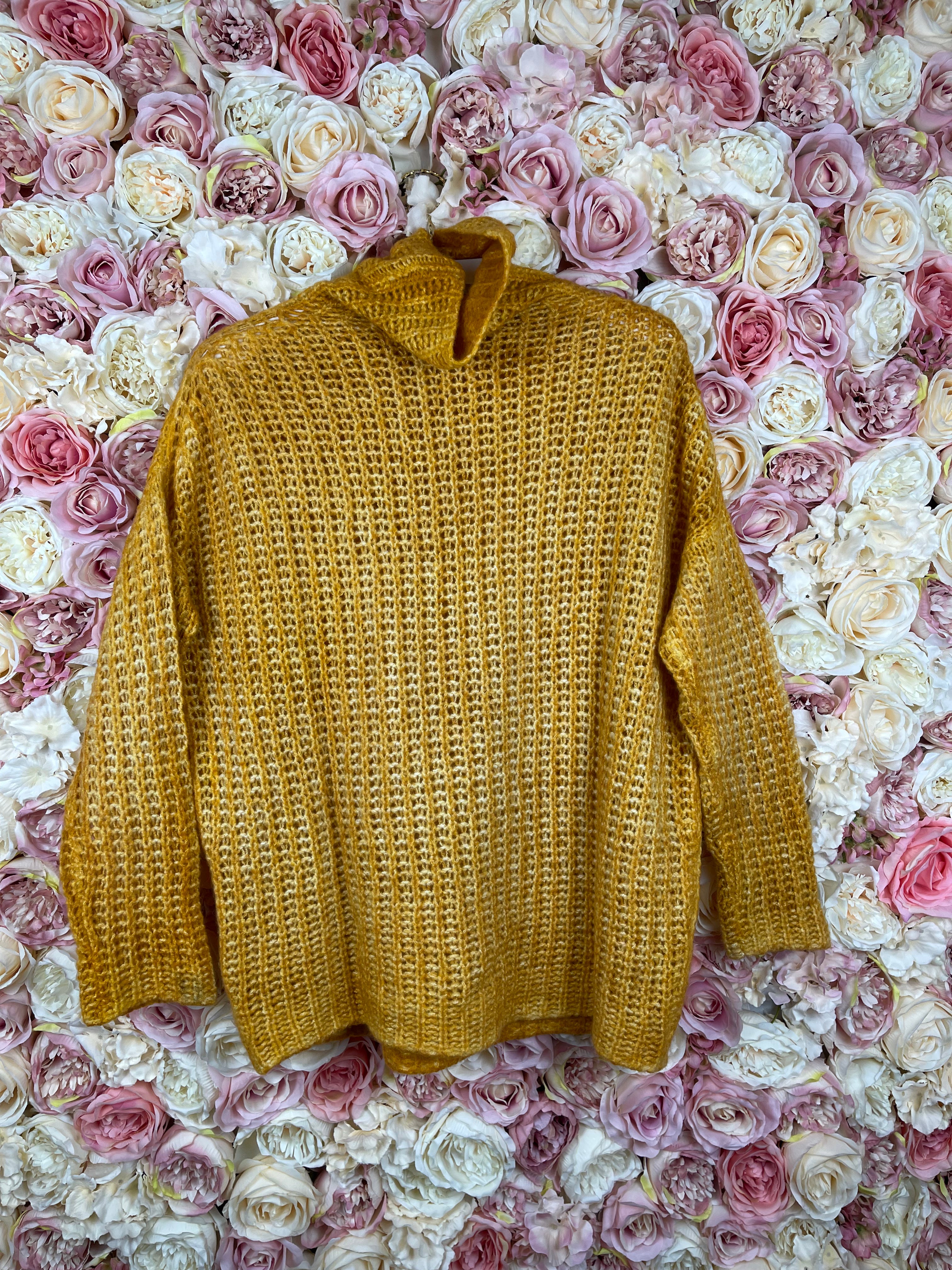 Avant Toi Cashmere Silk Sweater Yellow Sz. S