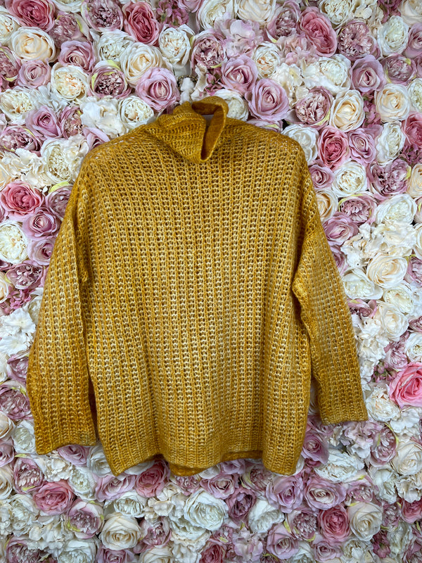 Avant Toi Cashmere Silk Sweater Yellow Sz. S