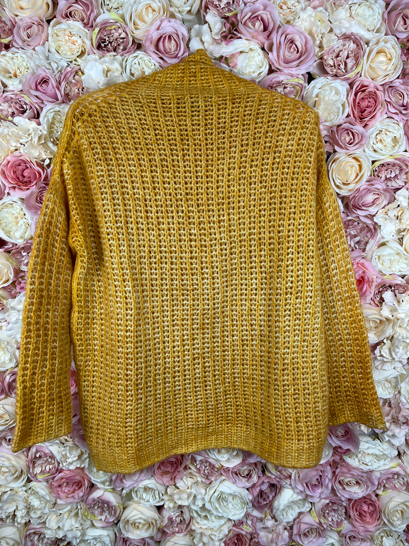 Avant Toi Cashmere Silk Sweater Yellow Sz. S