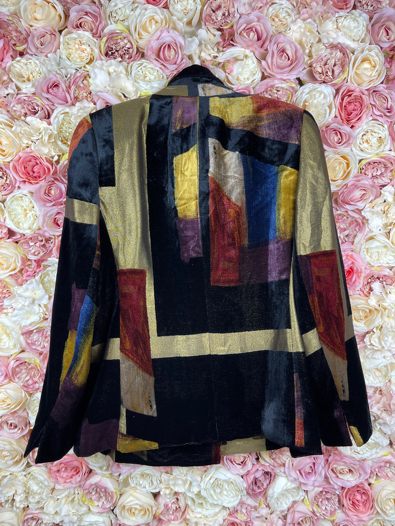 Akris Velvet Blazer Multicolor Sz. 44 DE
