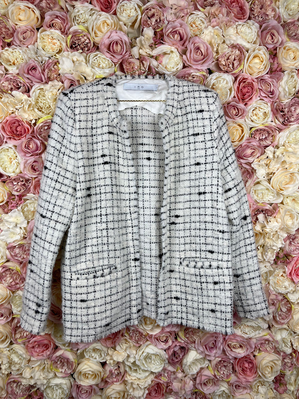 Iro Blazer White Black Sz. 40 DE