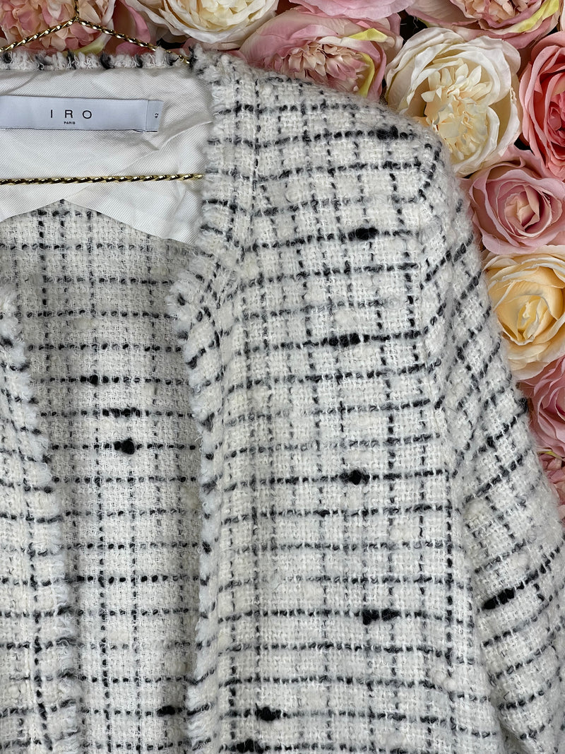 Iro Blazer White Black Sz. 40 DE