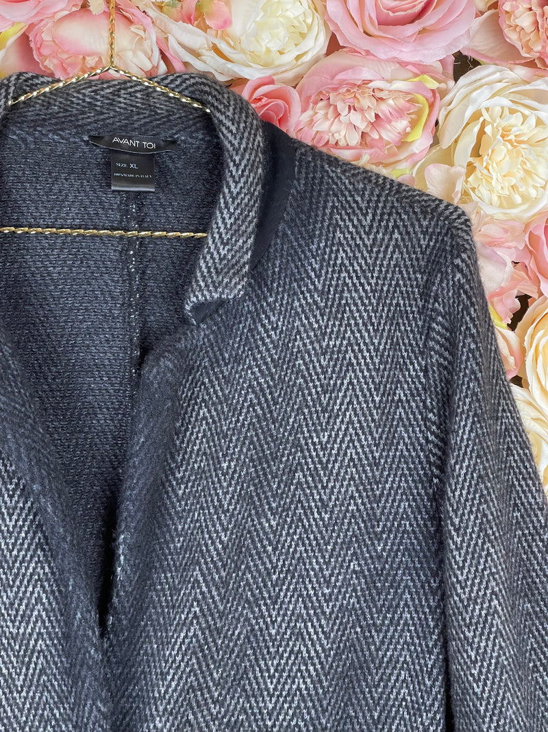 Avant Toi Merino Wool Mix Jacket Grey Sz. XL