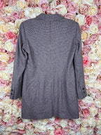 Barbara Lohmann Cashmere Blazer Bordeaux Multi Sz. 40 DE