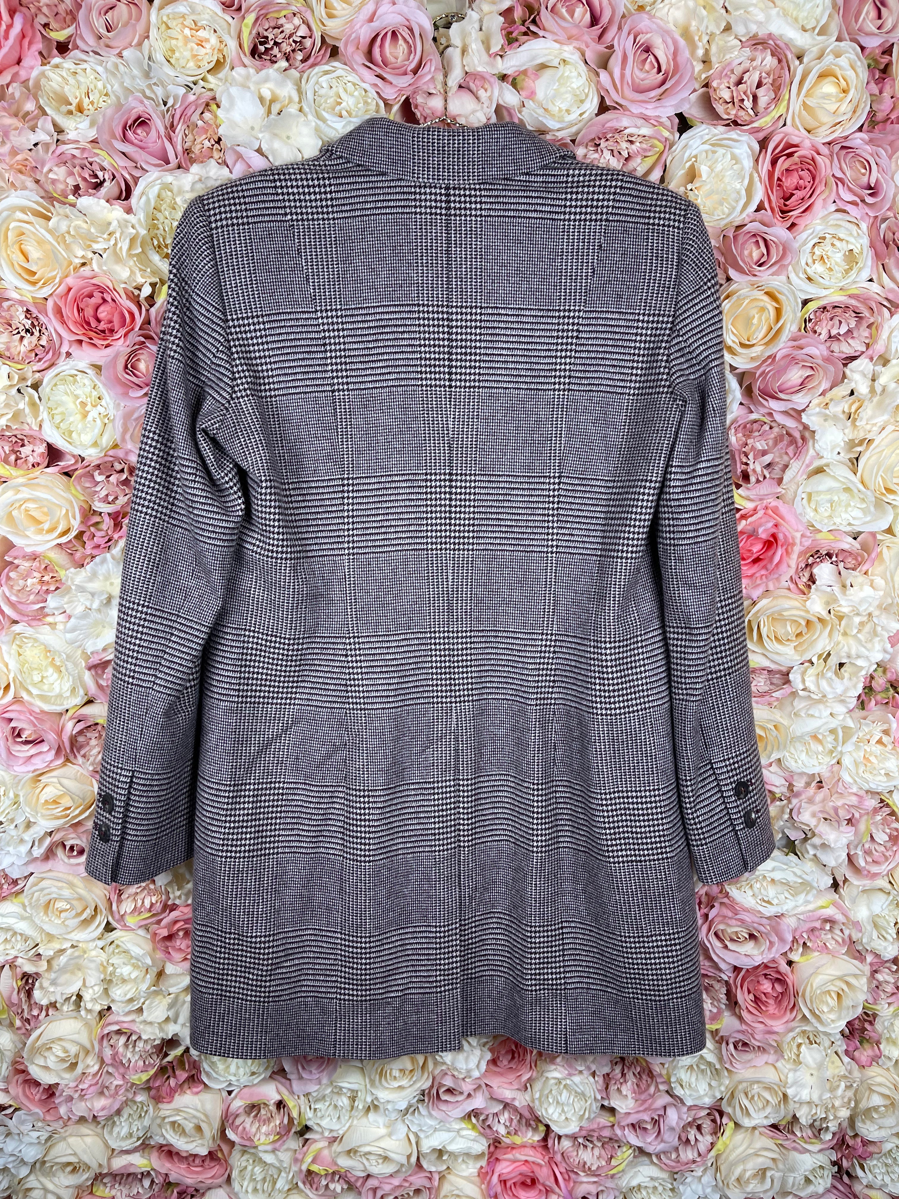 Barbara Lohmann Cashmere Blazer Bordeaux Multi Sz. 40 DE