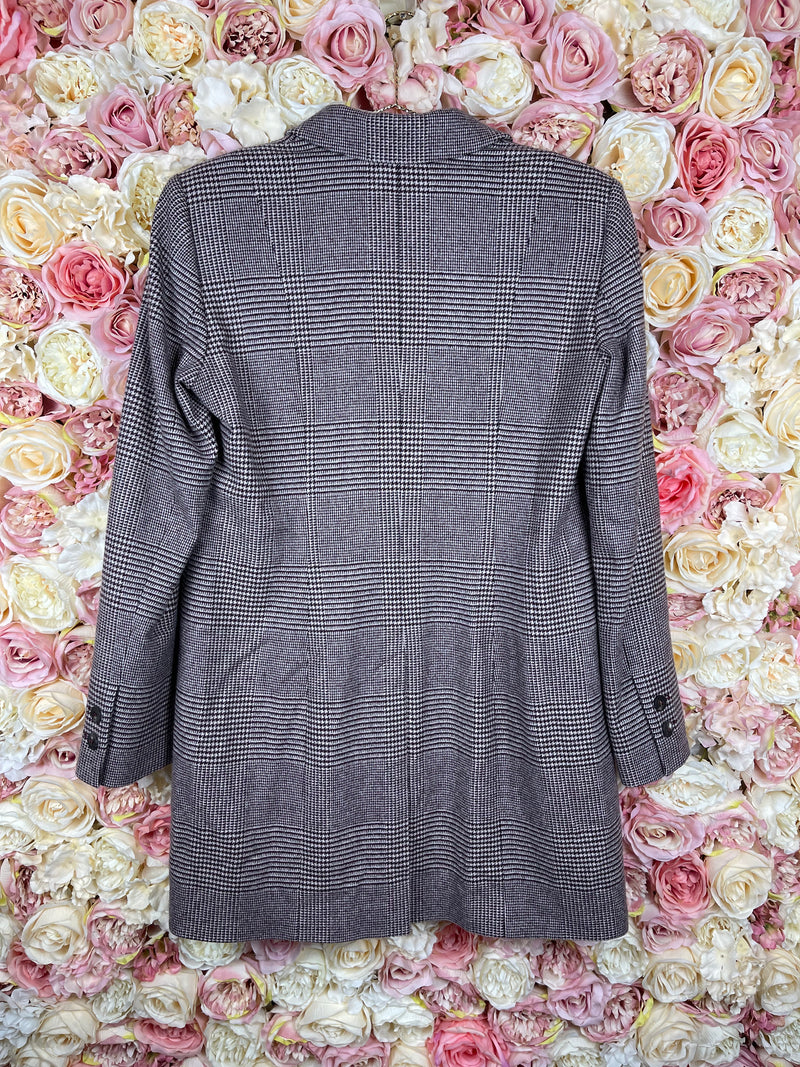 Barbara Lohmann Cashmere Blazer Bordeaux Multi Sz. 40 DE