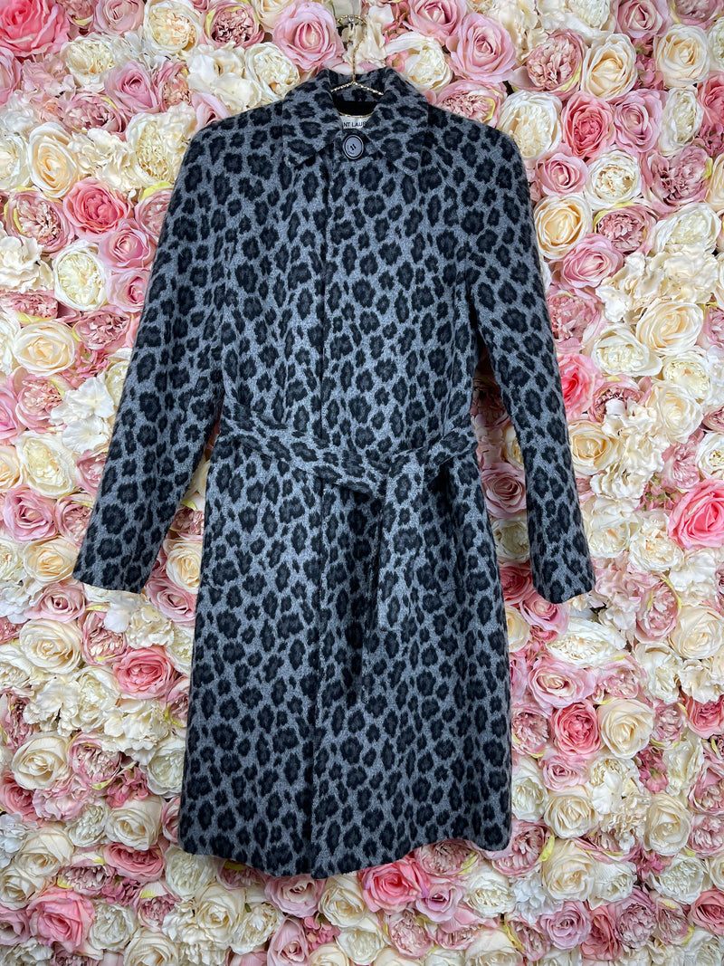 Saint Laurent Coat Grey Leo Sz. 34 DE