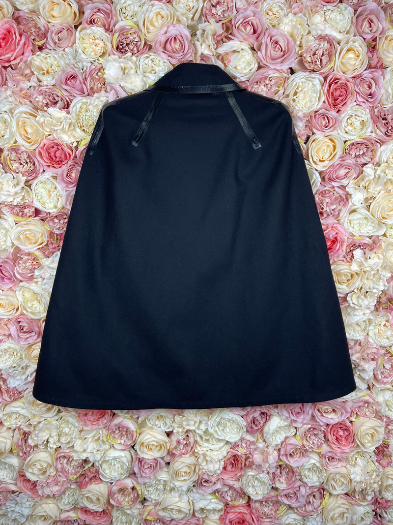 Dsquared Pre Fall 2014 Cape Black Sz. 38 DE