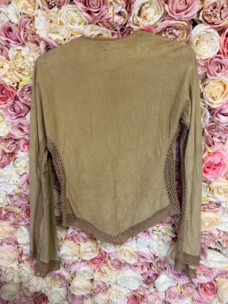 Dior Vintage Leather Top Beige