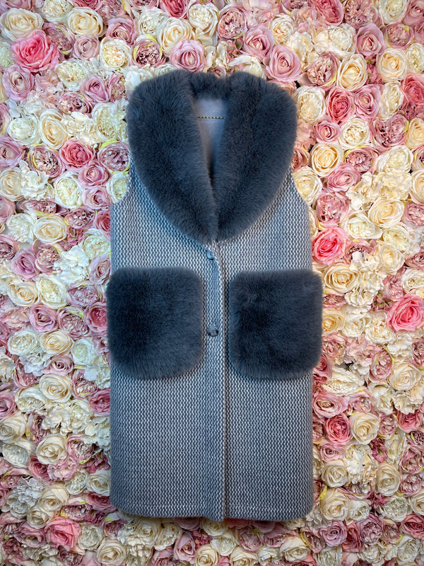 No Name Reversible Vest Grey One Size