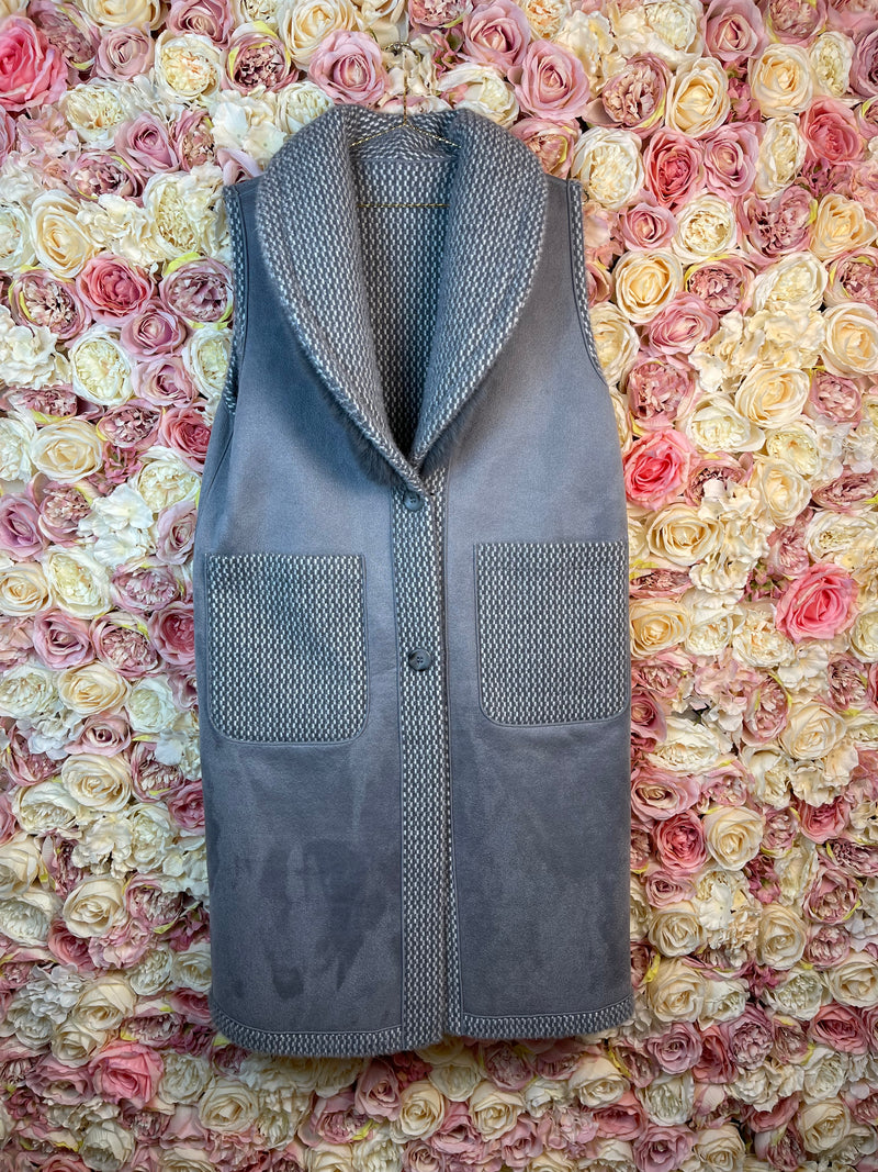 No Name Reversible Vest Grey One Size