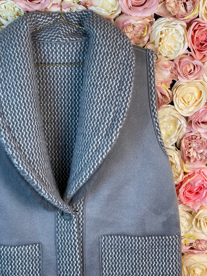 No Name Reversible Vest Grey One Size